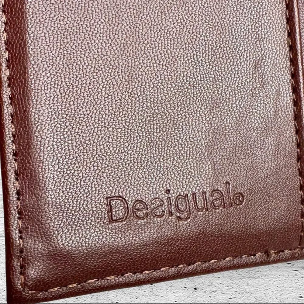 Desigual Wallet Compact Colorful Vibrant Abstract Floral